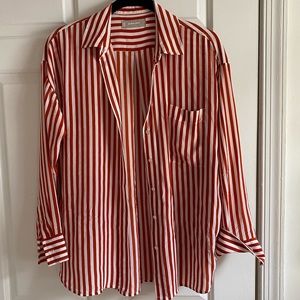 Everlane 100% silk oversize shirt